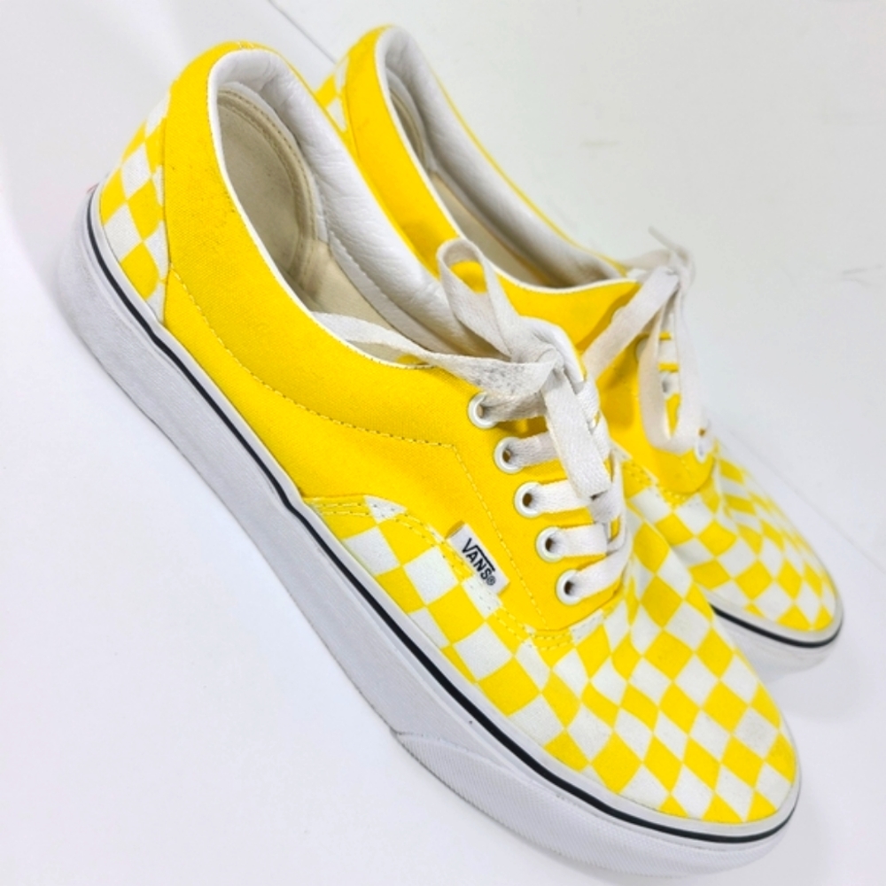 Vans Checkerboard Yellow & White